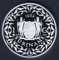 Suriname 1962. 1G Ag nagyalakú utánverete 31,26g T:PP