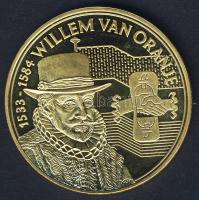 Hollandia DN "Willem van Oranje" aranyozott emlékérem T:1