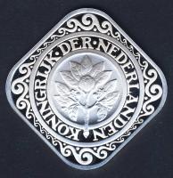 Hollandia 1933. 5c nagyalakú Ag utánverete 18,62g T:PP