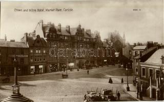 Carlisle, Market Place, Crown and Mitre Hotel, F. O. Brusher and Son