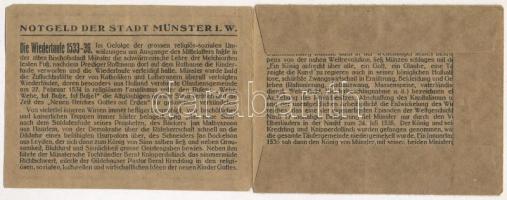 Németország / Weimari Köztársaság / Münster 1921. 2M (5xklf) német nyelvű ismertetővel T:III
German...