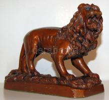 Fém oroszlán asztali dísz