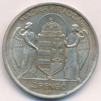 1939. 5P Ag "Horthy balra" T:1- patina Adamo P8.2