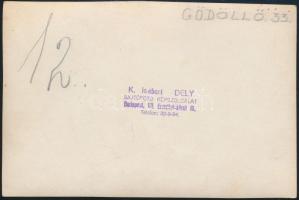 cca 1930-1933 Vonuló cserkészcsapat a gödöllői Jamboree-ról, pecséttel jelzett fotó. 11x17 cm.+Budap...