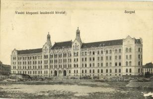 1912 Szeged, Vasúti központi leszámoló hivatal, építkezés