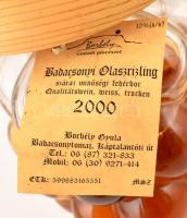 2000 Badacsonyi olaszrizling Borbély Pincészet, szőlőfürt formájú palackban