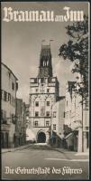 cca 1938-1941  Braunau am Inn. Die Geburtstadt des Führers, német nyelvű prospektus, + A boríték "Geburtstag des Führer 1941" bélyegzéssel, bélyeggel.