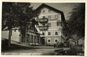 Sölden, Gasthof Sonne / hotel, automobiles (Rb)