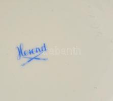 Herendi csipkebogyó mintás tál és tálkák (7 db), kézzel festett, jelzett, apró kopásnyomokkal, m:10 ...