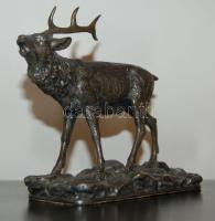 cca 1900 fém szarvas szobor (sérült)