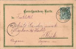 1903 Salzburg, Festung Hohensalzburg / castle at night.  Verlag v. Jos. Kasseroller 2171. Art Nouvea...