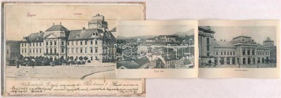 1905 Eger, Lyceum. M. k. dohány nagy áruda kiadása. Keményhátú leporellolap