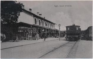 1906 Eger, vasútállomás, vonat