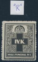 1922 IV. Károly gyászbélyeg levélzáró R