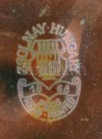 Zsolnay Pécs fali tálka, eozin mázas, jelzett, hibátlan d: 11 cm