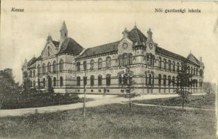 1918 Kassa, Kosice; Női gazdasági iskola. Varga Bertalan kiadása / girl school (EK)