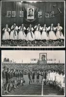 cca 1950 5 db Agerpres sajtófotó, különböző rendezvényekről, 18×12 cm