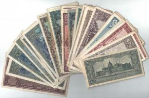 60db-os vegyes magyar pengő bankjegy tétel T:III,III-