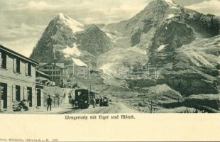Wengernalp mit Eiger und Mönch / highland, mountains, railway