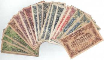 1946. 45db-os vegyes adópengő bankjegy tétel T:II-IV