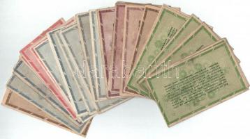 1946. 45db-os vegyes adópengő bankjegy tétel T:II-IV