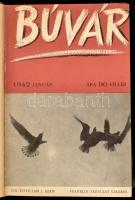 1942 Búvár folyóirat VIII. évf. 1-12 sz. Kopott félvászon-kötésben.