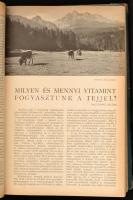 1942 Búvár folyóirat VIII. évf. 1-12 sz. Kopott félvászon-kötésben