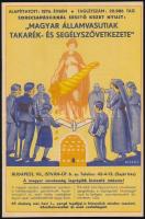 cca 1930 Magyar Államvasutak Takarék és Segélyszövetkezete Ismertető füzet 20p. és körlevél borítékk...