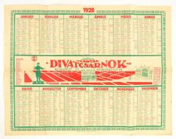 1928 Divatcsarnok falinaptár 62x48 cm