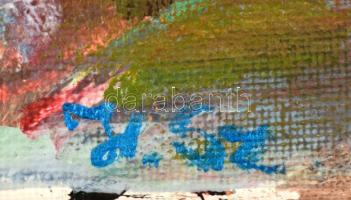 Havasi Szilvia (1982-): Őszi séta. Akril, vászon, jelzett, 18 x 24 cm