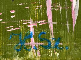 Havasi Szilvia (1982-): Kavalkád. Akril, vászon, jelzett, 20 x 25 cm