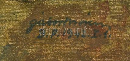 Gábor Móric (1889-1987): Idős hölgy portréja 1942. Olaj, vászon (festék lepattanásokkal), jelzett, 6...