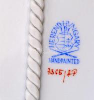Herendi Apponyi mintás tál, kézzel festett, jelzett, hibátlan, 22×11,5 cm