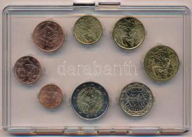 Franciaország 1999-2013. 1c-2E (8xklf) műanyag tokban T:1
France 1999-2013. 1 Cent - 2 Euro (8xdiff...