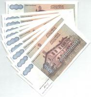 Jugoszlávia 1993. 50.000.000.000D (20x) sorszámkövetők T:I- fo.
Yugoslavia 1993. 50.000.000.000. Di...