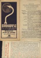 cca 1930 2 db térkép: Budapest, Pozsony + ünnepi program