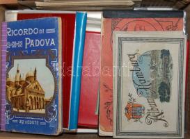 Háború előtti külföldi képeslapok közel 400 db-os tétel benne lithok, érdekes képek, egy kevés tengerentúli hozzá 4 városképes füzet