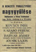 1947 Nemzeti Parasztpárt röplapja