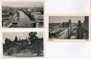 35 db főleg régi magyar és történelmi magyar városképes lap / 35 mainly pre-1945 Hungarian and Historical Hungarian town-view postcards