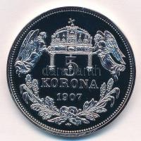 DN "Magyarok Krónikája - Mátyás az igazságos" ezüstözött, multicolor Cu emlékérem tanúsítv...