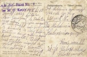 1914-1917 K.u.K. Infanterieregt. Nr. 62. Cs. és Kir. 62. gyalogezred segélylapja az özvegyek és árvá...