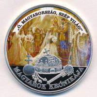 DN Magyarok Krónikája - Ó, Magyarország, szép világ! ezüstözött, multicolor Cu emlékérem tanúsítvánnyal (42mm) T:PP