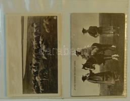 Debrecen - Hortobágy album, régi és modern képeslapok, fényképek stb. 47 db, albumban hozzá 18 egyfo...