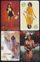 1983-1987 Erotikus kártyanaptárak, 4 db