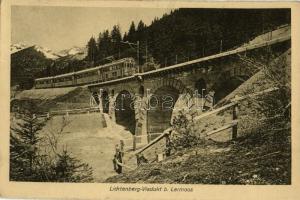 1919 Lermoos, Lichtenberg-Viadukt / viaduct, railway, train (Rb)