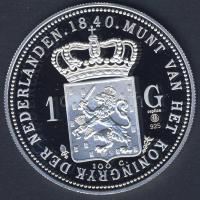 Hollandia 1840. 1G Ag nagyalakú utánverete 31,30g T:PP