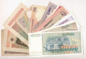Vegyes 20db-os külföldi bankjegy tétel T:III