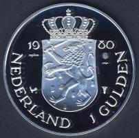Hollandia 1980. 1G Ag "Beatrix" nagyalakú utánverete 31,21g T:PP