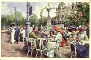 Vienna, Wien, Bécs I. Stadtpark, B.K.W.I. 631-9. s: K. Feiertag