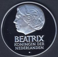 Hollandia 1982. 50G Ag "Holland-amerikai barátság" nagyalakú utánverete 31,37g T:PP